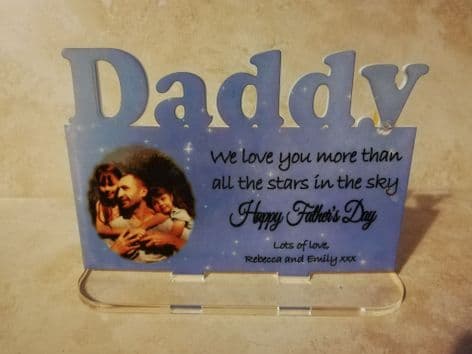 Standing Daddy Plaque