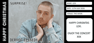 Suprise Dermot Kennedy Ticket Gift