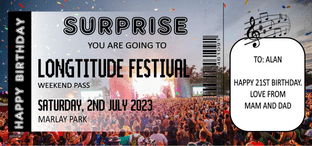 Suprise Festival Ticket Gift