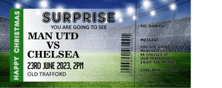 Suprise Football Match Ticket Gift