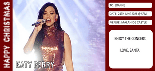 Suprise Katy Perry Ticket Gift