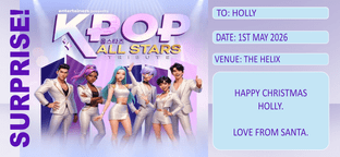Suprise KPop ALL STARS Tribute Show Ticket Gift
