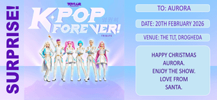Suprise KPop Forever Tribute Show Ticket Gift Design 1