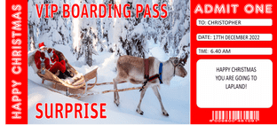Suprise Lapland/Christmas Themed Surprise Ticket Gift