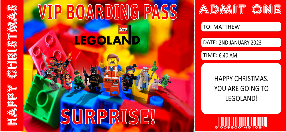 Legoland gift voucher hotsell