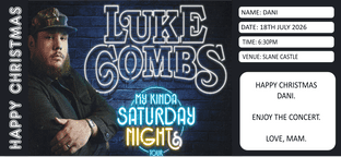 Suprise Luke Combs Ticket Gift