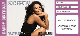 Suprise Olivia Dean Ticket Gift