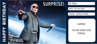 Suprise Pitbull Ticket Gift
