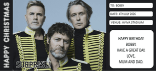 Suprise Take That Gift Ticket Black