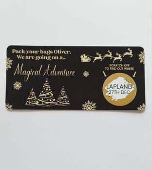 Suprise Trip Scratch Off Magical Adventure Ticket - BLACK