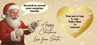 Surprise Gift from Santa scratch card