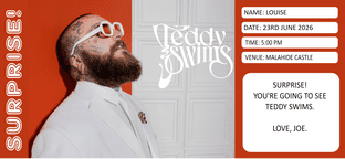 Teddy Swims Combs Ticket Gift