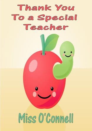 Thank You Teacher Card Design 4