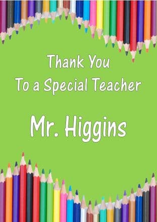 Thank You Teacher Card Design 9