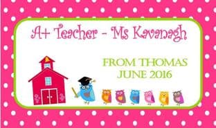 Thank You Teacher Chocolate Candy Bar Wrapper Design 5