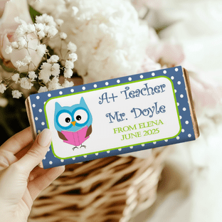 Thank You Teacher Chocolate Candy Bar Wrapper Design 6