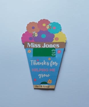 Thanks For Helping Me Grow Gift Card Holder