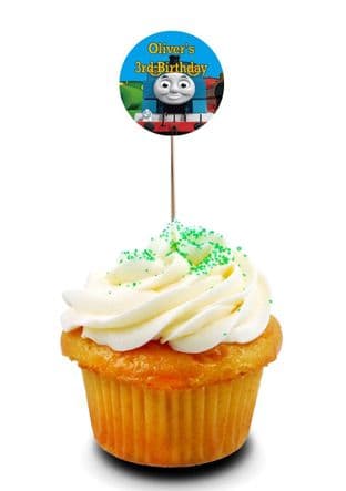 Thomas the Tank Engine Cupcake Picks/Toppers