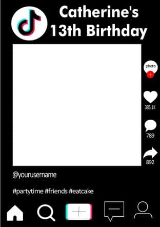 TikTok Selfie Frame - any occasion