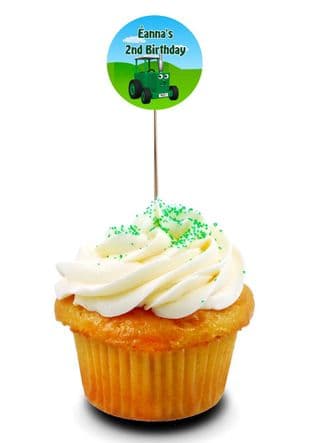 Tractor Ted Cupcake Picks/Toppers