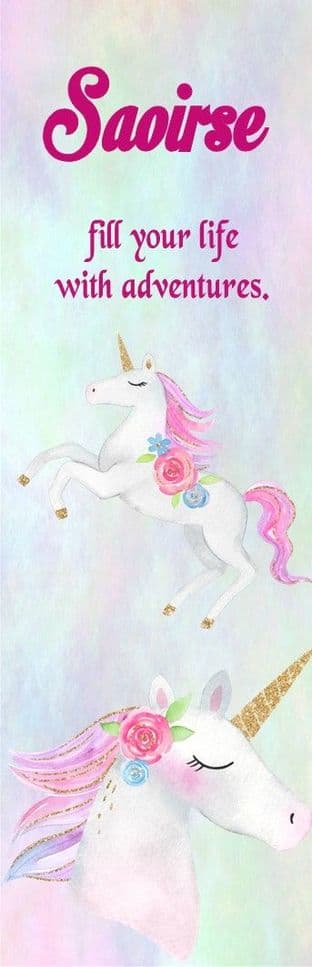 Unicorn Theme Bookmark