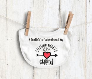 Valentine's Day Baby Bib 1