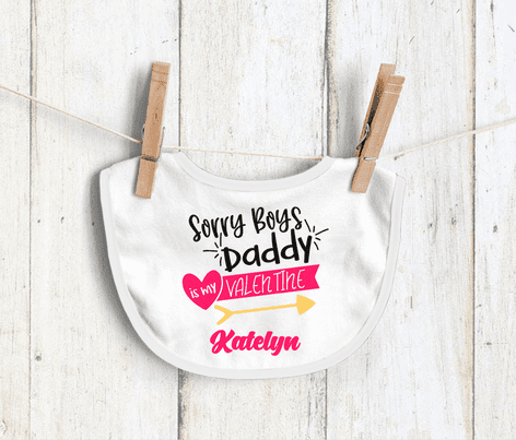 Valentine's Day Baby Bib 5