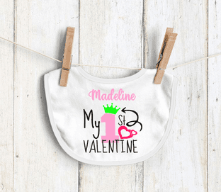Valentine's Day Baby Bib 8