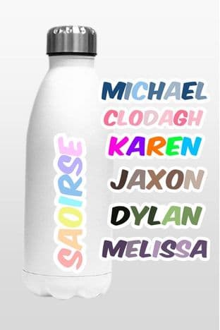 Waterproof Printed Vinyl Coloured Name Label
