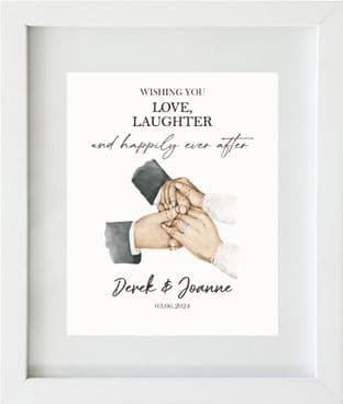 Wedding Print Hands Design