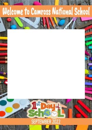 Welcome to School Selfie Frame