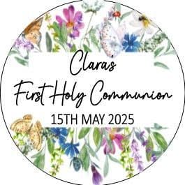 Wild Flowers Border Communion Sticker
