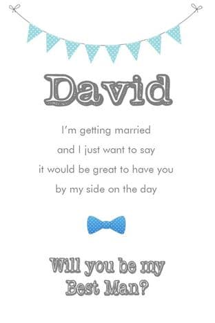 Will you be my Best Man Card Design 2