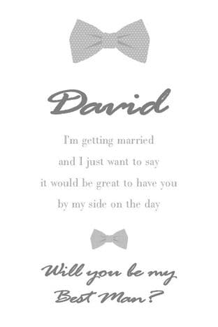 Will you be my Best Man Card Design 5