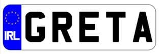 Wipeable Numberplate Stickers for Ride On Cars
