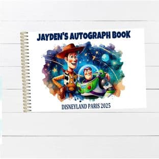 Woody & Buzz Wire Bound Autograph Book