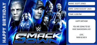 WWE Smackdown Live Ticket Gift