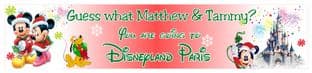 Xmas Themed Disney Holiday Reveal Banner