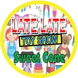 Yellow Border Late Late Toy Show Treat Sticker