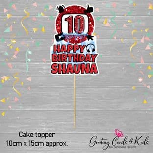 Youtube Theme Cake Topper