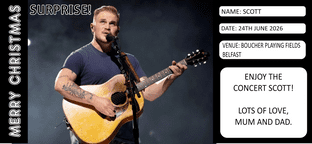 Zach Bryan Ticket Gift Design 1