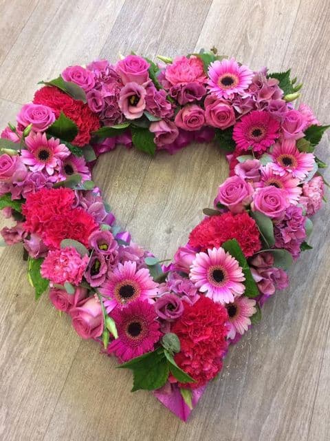 Cerise Loose Open Heart