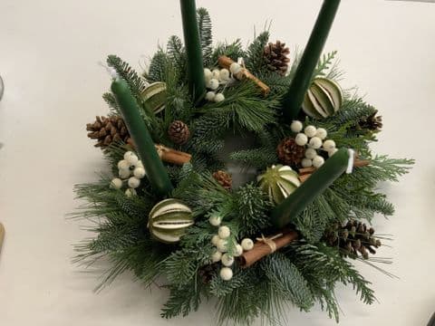 Forest Green Advent Ring