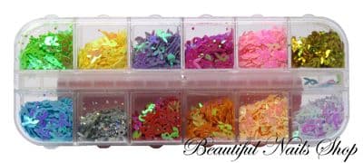 12 Colors Glitter Playboy Bunny