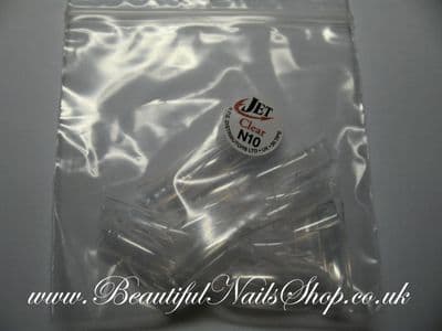 50 Clear Half Well/short contact area Refill Tips  Size 10
