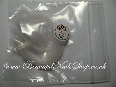 50 Clear Half Well/short contact area Refill Tips  Size 5