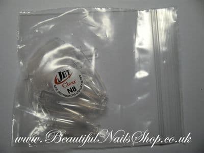 50 Clear Half Well/short contact area Refill Tips  Size 8