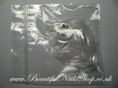 50 Clear Half Well/short contact area Refill Tips  Size 9