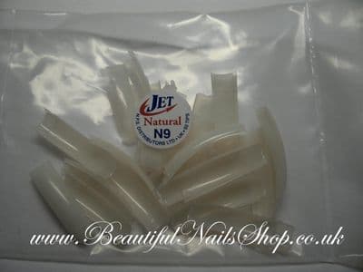 50 Natural Half Well/short contact area Refill Tips  Size 9
