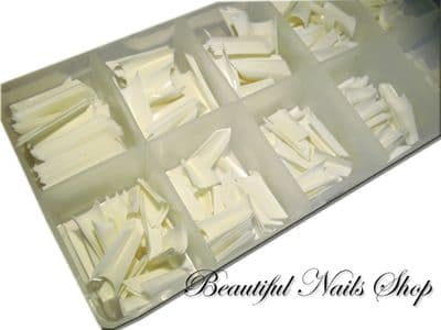 500pcs Sharp Wedge Nail Tips - French